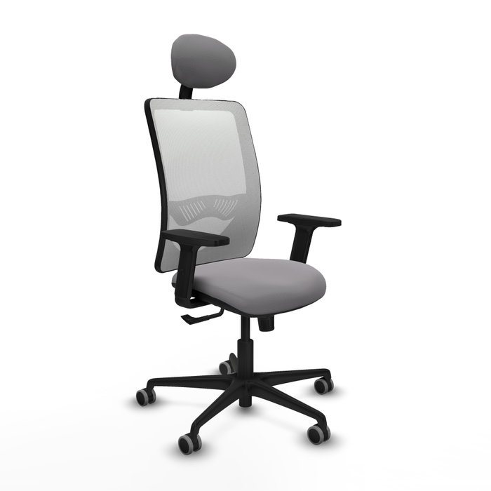 PIQUERAS Y CRESPO Silla de oficina Zulema Gris y Blanco PIQUERAS Y CRESPO Silla de oficina Zulema Gris y Blanco