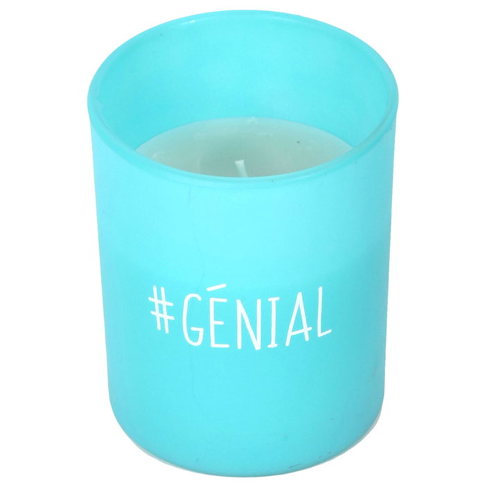 Home Deco Factory Vela con Vaso de Cristal 7,5x9 cm Home Deco Factory Vela con Vaso de Cristal 7,5x9 cm