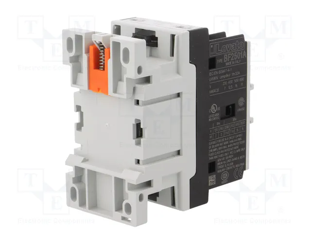 LOVATO ELECTRIC Contactor 3-polar 25A 24VAC NC