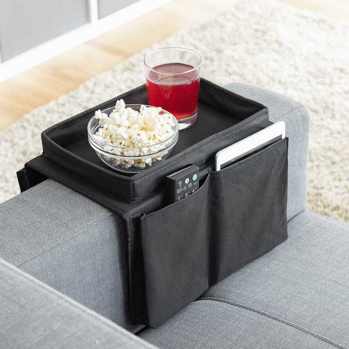 Innovagoods Bandeja para Sofá con Organizador de Mandos V0101223 Negro