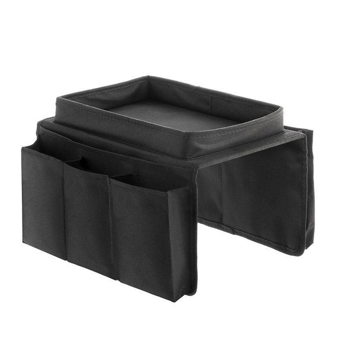 Innovagoods Bandeja para Sofá con Organizador de Mandos V0101223 Negro