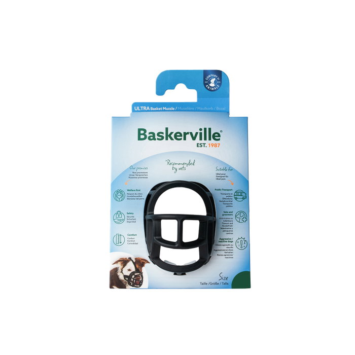 Company Of Animals Baskerville Ultra Muzzle 4 Negro