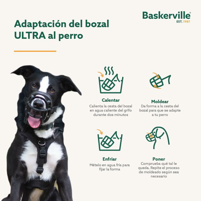 Company Of Animals Baskerville Ultra Muzzle 4 Negro