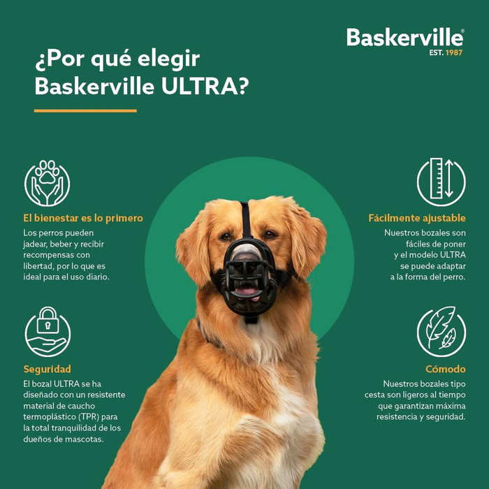 Company Of Animals Baskerville Ultra Muzzle 4 Negro