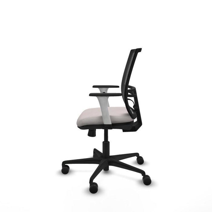 PIQUERAS Y CRESPO Silla de oficina Yunquera con mecanismo Sincro/Traslack, Blanco y Negro PIQUERAS Y CRESPO Silla de oficina Yunquera con mecanismo Sincro/Traslack, Blanco y Negro