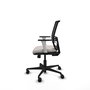 PIQUERAS Y CRESPO Silla de oficina Yunquera con mecanismo Sincro/Traslack, Blanco y Negro