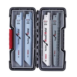 Bosch Set de hojas de sierra de sable para madera y metal con Tough Box, 20 piezas