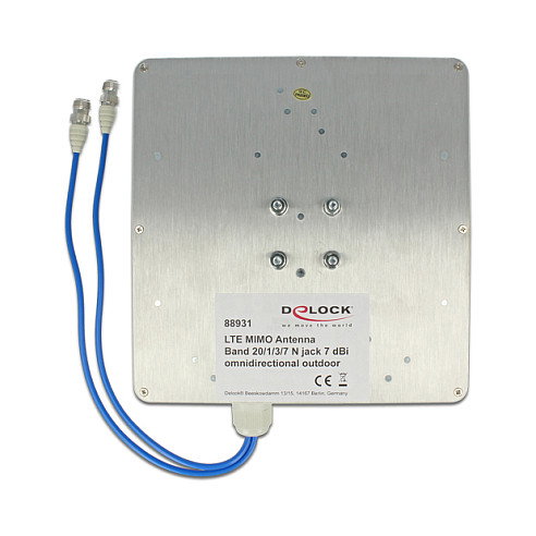 DeLOCK Antena LTE MIMO N Band 1/3/7/20 7 dBi omni outdoor 88931 DeLOCK Antena LTE MIMO N Band 1/3/7/20 7 dBi omni outdoor 88931