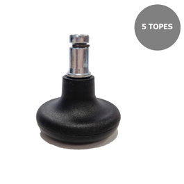 NOWY STYL Kit de 5 topes de nailon con perno de 11 mm