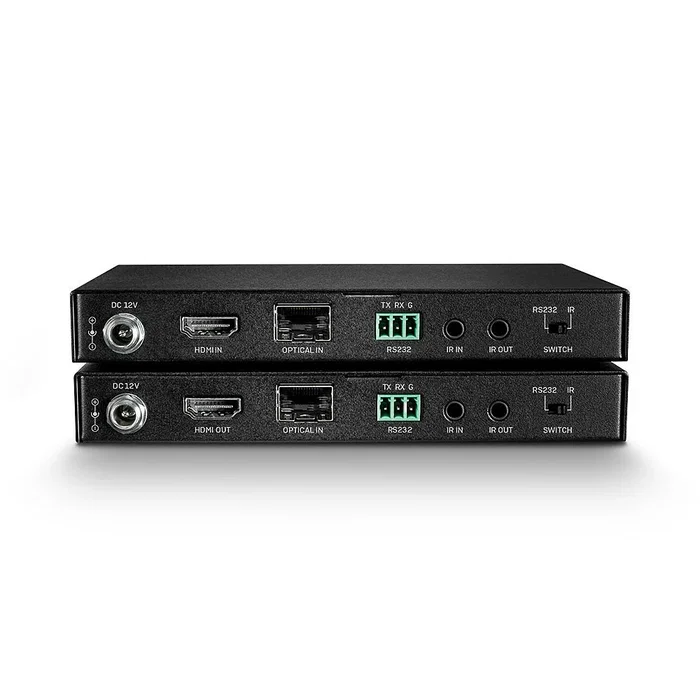 LINDY Extensor HDMI 2.0 18G Fibre Optic & IR 300m Negro 38174