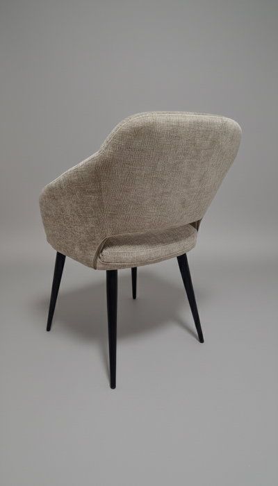 BORDECOR Silla Mensa Beige y Negra