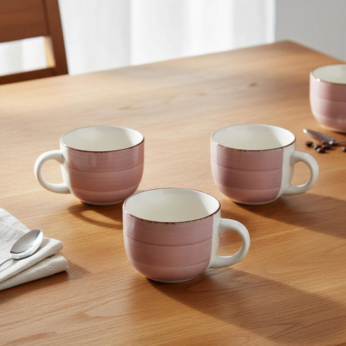 Quid Taza de desayuno Jumbo Vita Morning Peoni Rosa 47cl