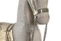DKD Home Decor Figura de Caballo en Mango y Metal, Natural/Plateado