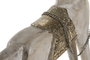 DKD Home Decor Figura de Caballo en Mango y Metal, Natural/Plateado