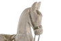 DKD Home Decor Figura de Caballo en Mango y Metal, Natural/Plateado
