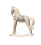 DKD Home Decor Figura de Caballo en Mango y Metal, Natural/Plateado