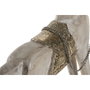 DKD Home Decor Figura de Caballo en Mango y Metal, Natural/Plateado