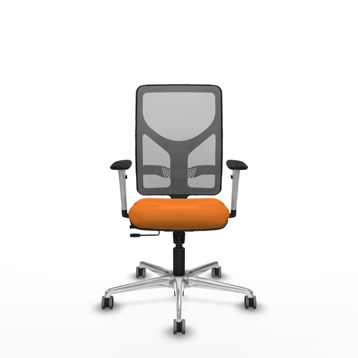 PIQUERAS Y CRESPO Silla de oficina Motilla Naranja y Gris PIQUERAS Y CRESPO Silla de oficina Motilla Naranja y Gris