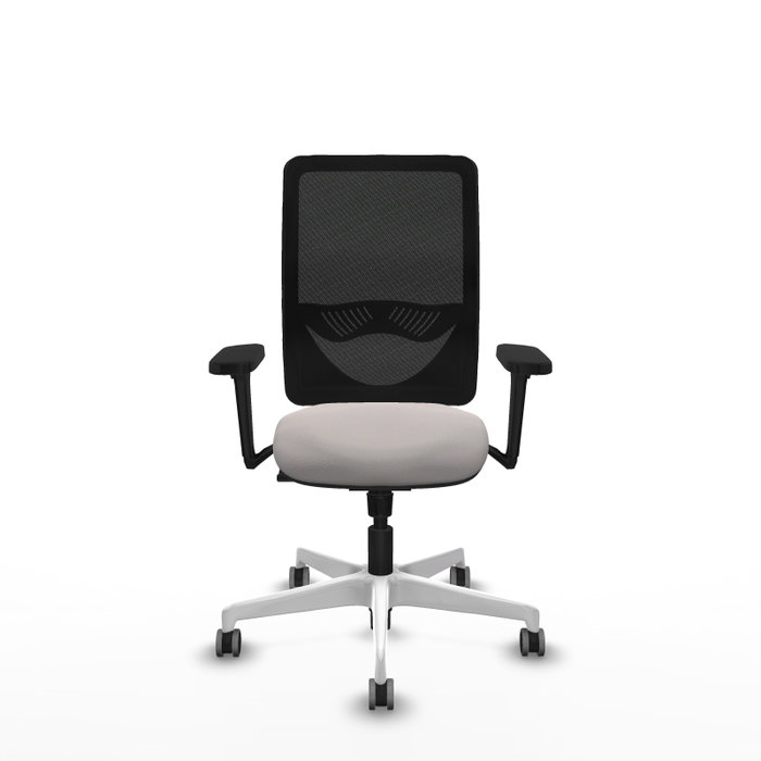 PIQUERAS Y CRESPO Silla de oficina Zulema con mecanismo Sincro, Blanco y Negro PIQUERAS Y CRESPO Silla de oficina Zulema con mecanismo Sincro, Blanco y Negro