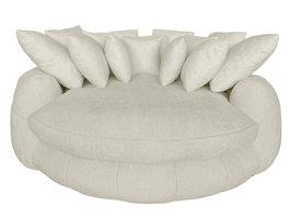DKD Home Decor Sofá de Poliéster y Espuma Beige con Cojines