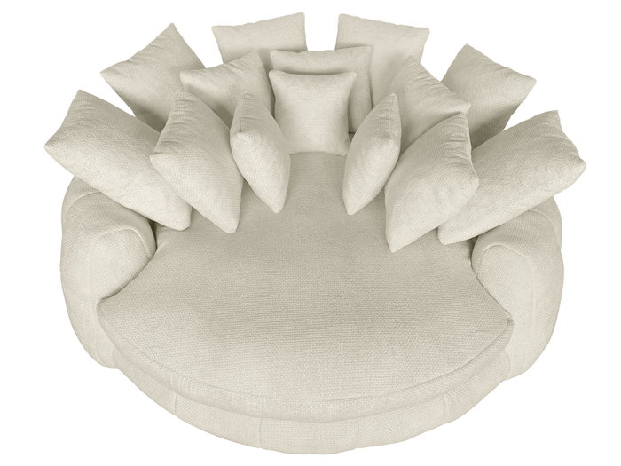 DKD Home Decor Sofá de Poliéster y Espuma Beige con Cojines DKD Home Decor Sofá de Poliéster y Espuma Beige con Cojines