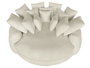 DKD Home Decor Sofá de Poliéster y Espuma Beige con Cojines
