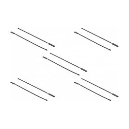 DeLOCK Brida de bolas reutilizable 310 x 4,5 mm Negro (10 piezas)