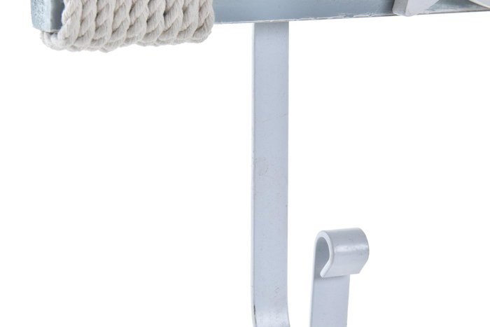 DKD Home Decor Perchero de Pared Remo Azul y Blanco