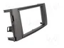 ACV Bastidor de montaje de radio para Toyota Auris 2007-2012, 2 DIN, antracita