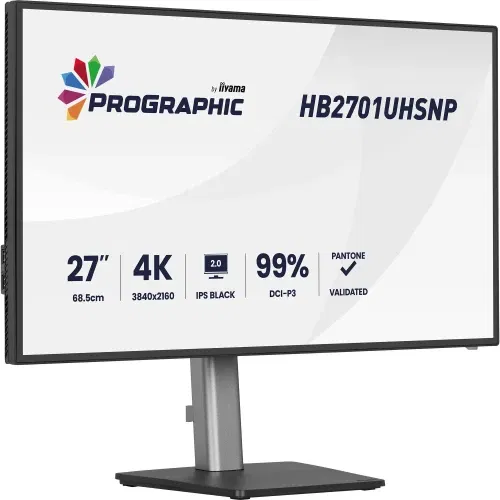 Iiyama HB2701UHSNP-B1 Monitor LED IPS 27 Pulgadas 68.5 CM 3840x2160 60 Hz