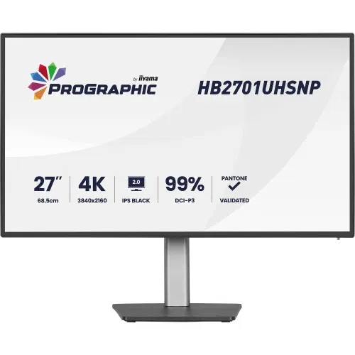 Iiyama HB2701UHSNP-B1 Monitor LED IPS 27 Pulgadas 68.5 CM 3840x2160 60 Hz