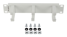 Lanberg AK-1702-S Organizador de cables 10 pulgadas 3 anillas tipo B gris