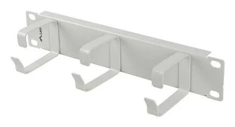 Lanberg AK-1702-S Organizador de cables 10 pulgadas 3 anillas tipo B gris