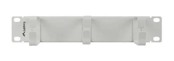 Lanberg AK-1702-S Organizador de cables 10 pulgadas 3 anillas tipo B gris