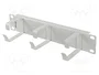 LANBERG Organizador de cables 1U gris 10 pulgadas