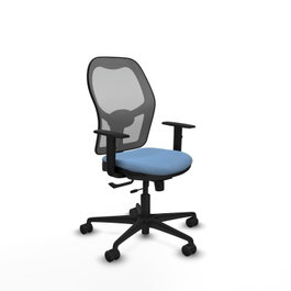 PIQUERAS Y CRESPO Silla de oficina Jorquera Sincro/Traslack Azul cielo/Gris