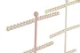 DKD Home Decor Joyero Metal Perla Rosa y Blanco