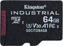 Kingston Tarjeta microSDXC Industrial 64GB con adaptador SD