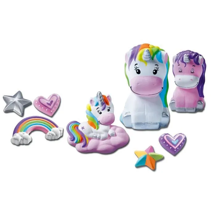 Ravensburger RAV00025531 Figuras de unicornio Be Creative, 10 objetos para hacer en yeso, Decoración, Ocio creativo, A partir de 7 años