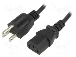 ESPE Cable de Alimentación SVT 3x18AWG IEC C13 a NEMA 5-15 (B) 1,5m