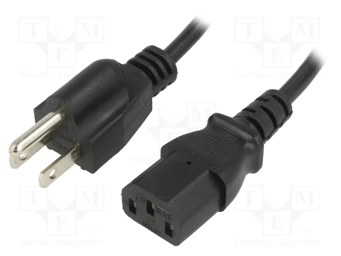ESPE Cable de Alimentación SVT 3x18AWG IEC C13 a NEMA 5-15 (B) 1,5m ESPE Cable de Alimentación SVT 3x18AWG IEC C13 a NEMA 5-15 (B) 1,5m