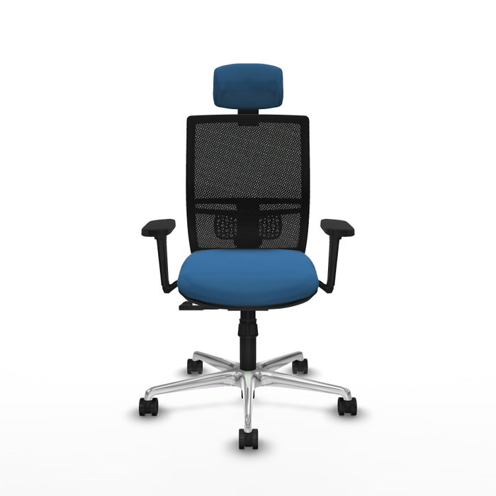 PIQUERAS Y CRESPO Silla de oficina Yunquera con mecanismo Sincro, Azul claro y Negro PIQUERAS Y CRESPO Silla de oficina Yunquera con mecanismo Sincro, Azul claro y Negro