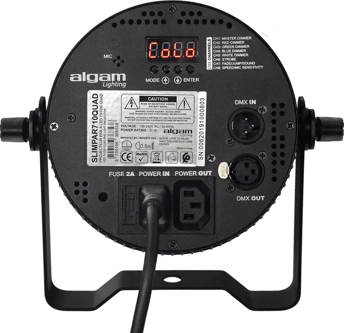 Algamlight Foco Proyector Led 7x10W 4-En-1 RGBW Slim