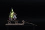 DKD Home Decor Decoración Luminosa LED MDF Trineo Surtido de 2