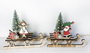 DKD Home Decor Decoración Luminosa LED MDF Trineo Surtido de 2