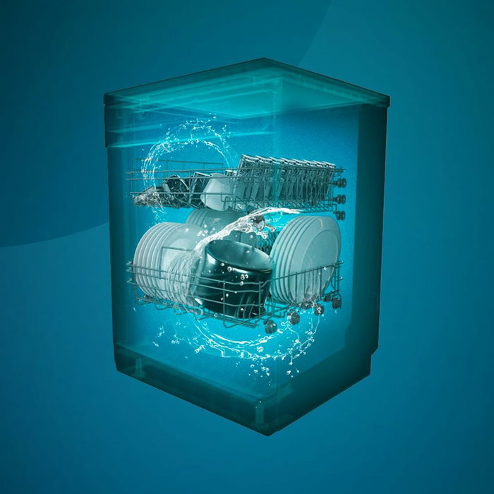 Lavavajillas Cecotec Bolero Aguazero 6700 Inox B 60 cm