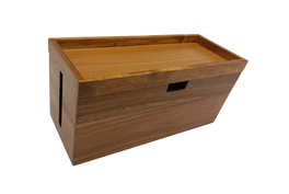 DKD Home Decor Organizador de Cables y Enchufes de Acacia Natural