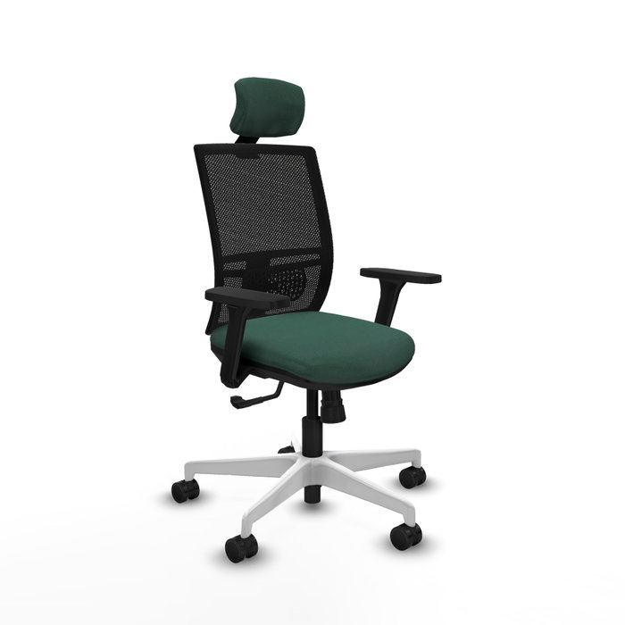 PIQUERAS Y CRESPO Silla de oficina Yunquera Verde botella con mecanismo Sincro PIQUERAS Y CRESPO Silla de oficina Yunquera Verde botella con mecanismo Sincro
