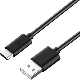 Genérico - Cable de Carga USB-A a USB-C Macho/Macho 1 Metro, Negro, para Datos y Sincronización