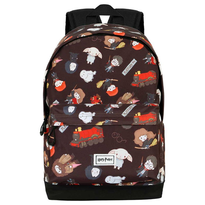 Harry Potter Mochila HS FAN 2.0 Cute Urbana Ligera Compartimento Único Negro